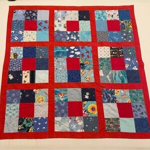 Patchwork Quilt Homemade Smurfs Little Mermaid Clifford
